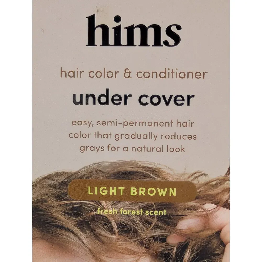 Hims Hair Color & Conditioner Under Cover Light Brown 5oz Lot of 3